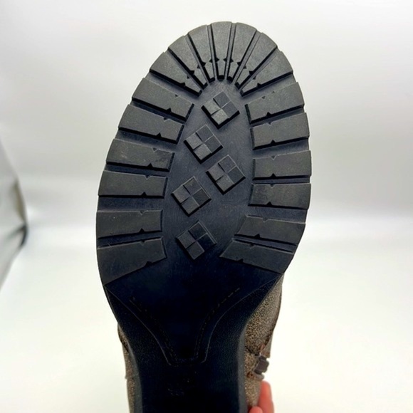 G By Guess - Greedy Gold Glitter Moto Boot With Gold Chain Size 10 - Picture 8 of 15